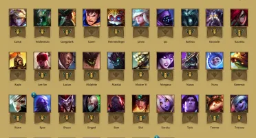 Conta Borda OURO - 47 champs - 7 skins sem ser as gratis