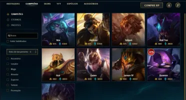 Conta diamante 1 com 155 champs e 132 skins + 1 Prestigio
