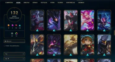 Conta diamante 1 com 155 champs e 132 skins + 1 Prestigio
