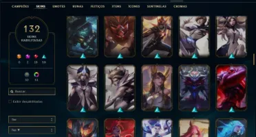 Conta diamante 1 com 155 champs e 132 skins + 1 Prestigio