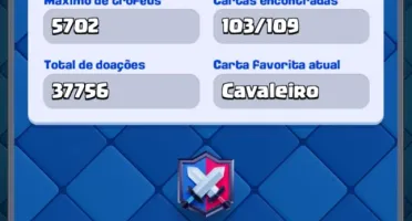Conta Clash Royale Com Emblema De 6 Anos!!