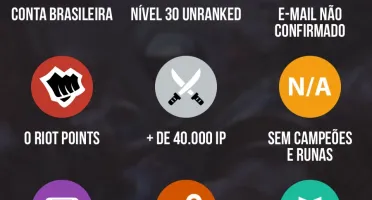 Conta Unranked Smurf 40000 IP +