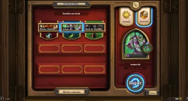 Conta hearthstone 75 packs + 15 lendárias + cardback lenda