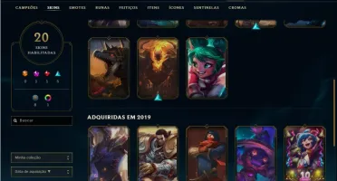 Conta diamante 3 lol 20 Skins