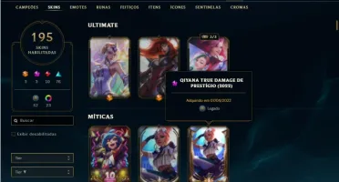 Conta prata 3 com TODOS os champs e 195 Skins ( Nivel 548 )