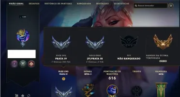 Conta prata 3 com TODOS os champs e 195 Skins ( Nivel 548 )