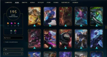 Conta prata 3 com TODOS os champs e 195 Skins ( Nivel 548 )
