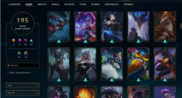 Conta prata 3 com TODOS os champs e 195 Skins ( Nivel 548 )