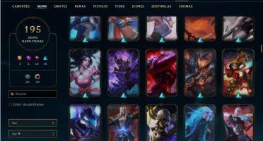 Conta prata 3 com TODOS os champs e 195 Skins ( Nivel 548 )