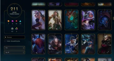 Conta de League of Legends Platina V 211 skins, 143 Icones.