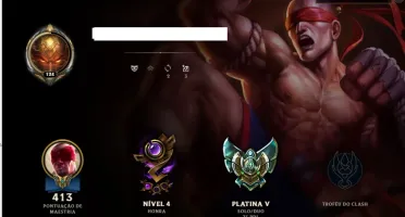Conta de League of Legends Platina V 211 skins, 143 Icones.