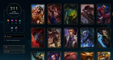Conta de League of Legends Platina V 211 skins, 143 Icones.