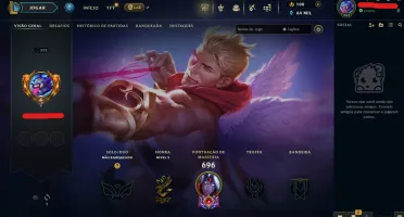 Conta League of Legends Full Acesso - 163 Champs e 135 Skins
