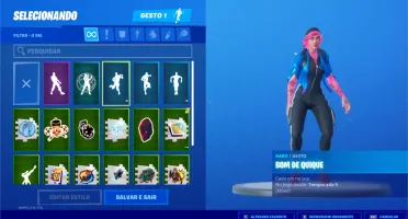 Conta Ikonik com algumas skins