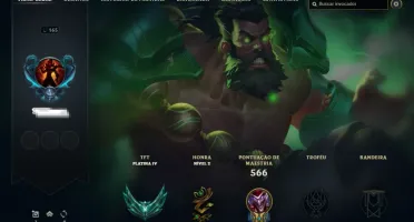 Conta LOL com mais de 145 campeoes e 67 skin + 26 sentinela