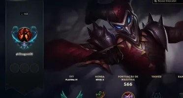 Conta LOL com mais de 145 campeoes e 67 skin + 26 sentinela