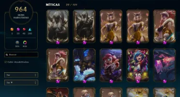 Vendo Conta League Of Legends Com 964 Skins