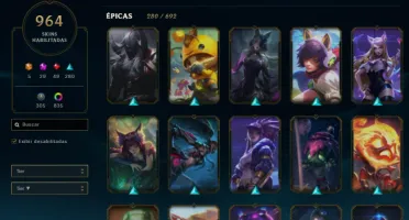 Vendo Conta League Of Legends Com 964 Skins