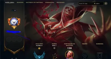 League of Legends Conta Platina 4