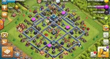 Clash do Clans CV 13 Defesas principais full.