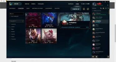 Conta League of Legends, Platina 5, 132 Champ, Muitas Skins!