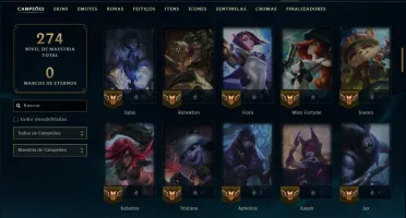 Prata 1 com 95 Champs e 40 Skins