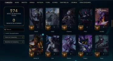 Prata 1 com 95 Champs e 40 Skins