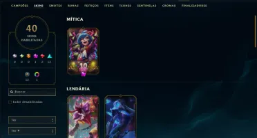 Prata 1 com 95 Champs e 40 Skins