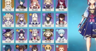 Conta Genshin Impact - AR 46 - Ayaka, Zhong Entre outros 5*