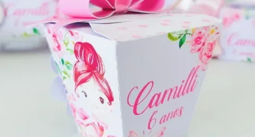 Caixa Sushi Bailarina Personalizada