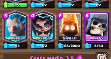 Conta Clash Royale com 6 lendarias