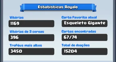 Conta Clash Royale com 6 lendarias