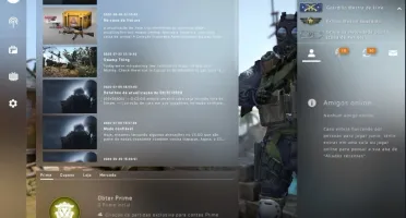 Conta CSGO c/ Prime, AK CRUZADA, NVL 8 STEAM,480 horas...