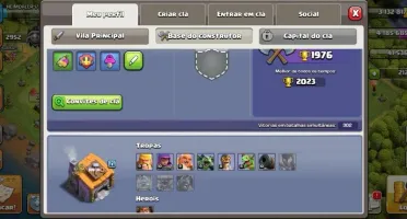 Conta clash of clans CV12 Recém, Full cv 11