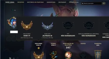 Conta ouro 4 com 63 Champs e 54 Skins + 2 Prestigios da LUX