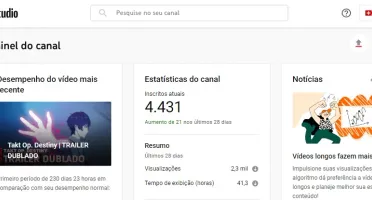 CANAL COM 4.42K DE INSCRITOS YOUTUBE | POPULAR e ATIVO!