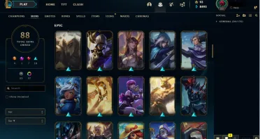 CONTA LOL PLAT 1 88 SKINS COM EMAIL SUPER BARATA