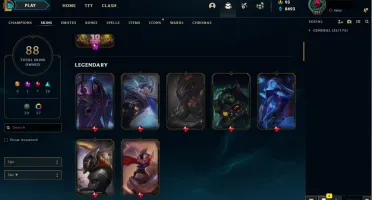 CONTA LOL PLAT 1 88 SKINS COM EMAIL SUPER BARATA