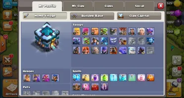 Conta Clash of Clans CV 13 CC 10 6 Construtores TOP Barata