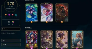 League of Legends conta nvl 700, 270skins, all champs