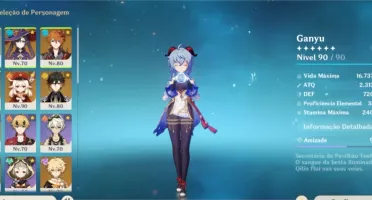 Ganyu+Zong+Albedo+Klee+Child+4mochileiros+Armas