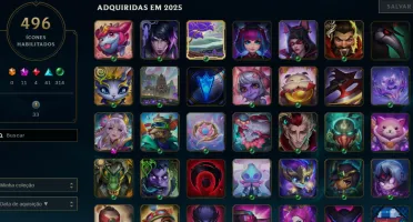 Conta LOL +10 anos 90k essência - 424 skins - 200 chromas