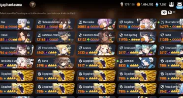 Epic seven - Conta com bonecos meta