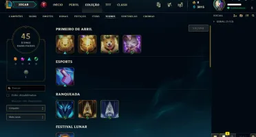 Conta League of Legends Lvl 48 Unranked