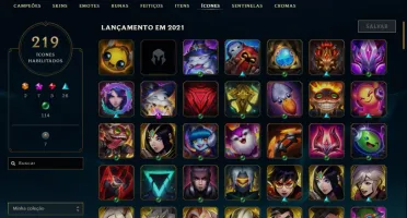 CONTA TOP DE LOL ELO MESTRE TODOS OS CHAMPIONS 200 SKINS