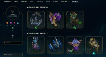 Conta LOL Lvl 260 (838 Skins) - Sem Elo (Desapego Total)