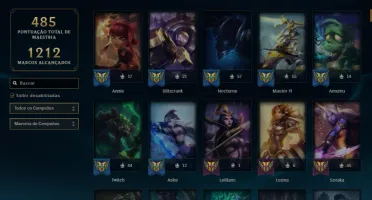 Conta LOL Lvl 260 (838 Skins) - Sem Elo (Desapego Total)