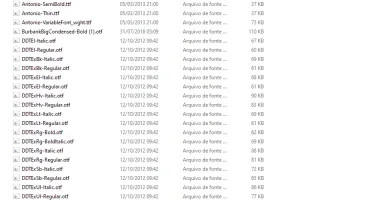 Pack com +20 Mil Fontes + Gerenciados de fontes