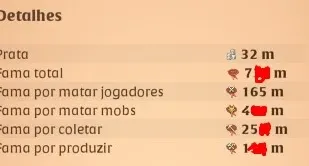 Conta Albion End Game/Coleta