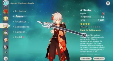 GENSHIN IMPACT - AR42 - KAZUHA + DILUC + JEAN + QIQI + 5*'s